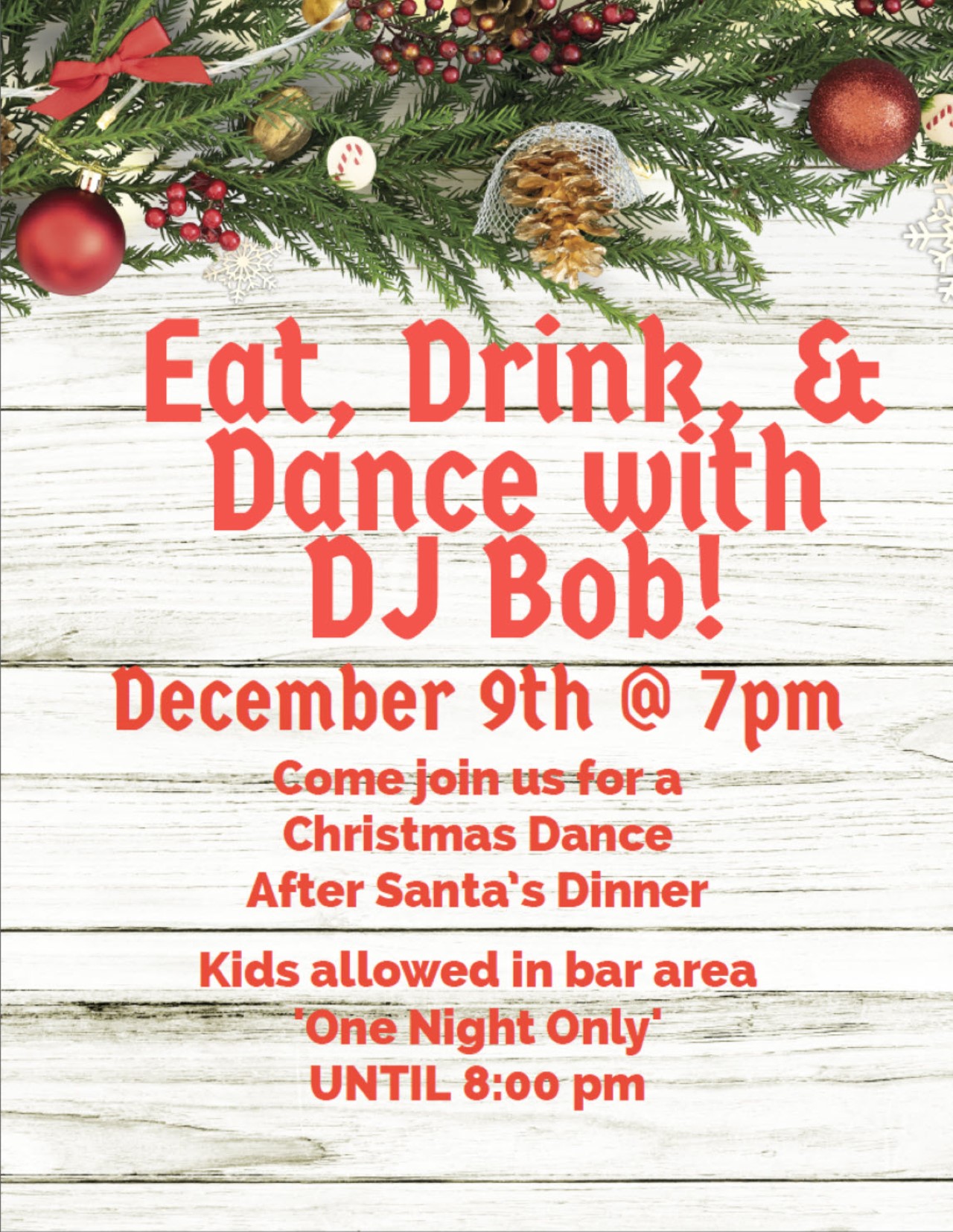 Eat Drink Dance with DJ Bob