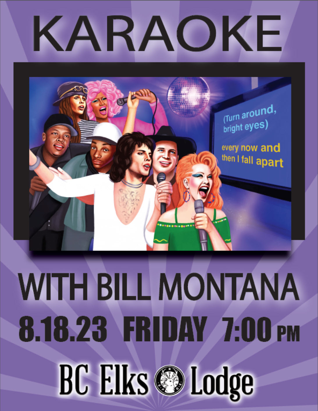 2023-08-18 Karaoke with Bill Montana