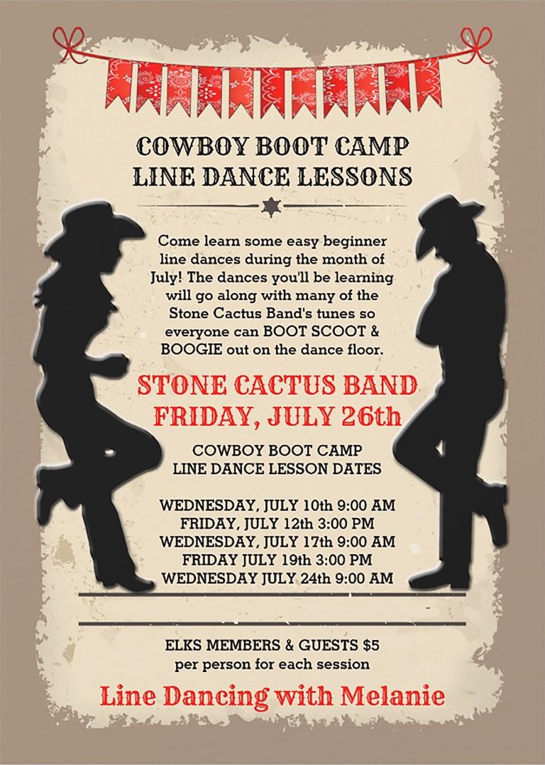 2024-07-26 Stone Cactus Band & Line Dancing Lessons