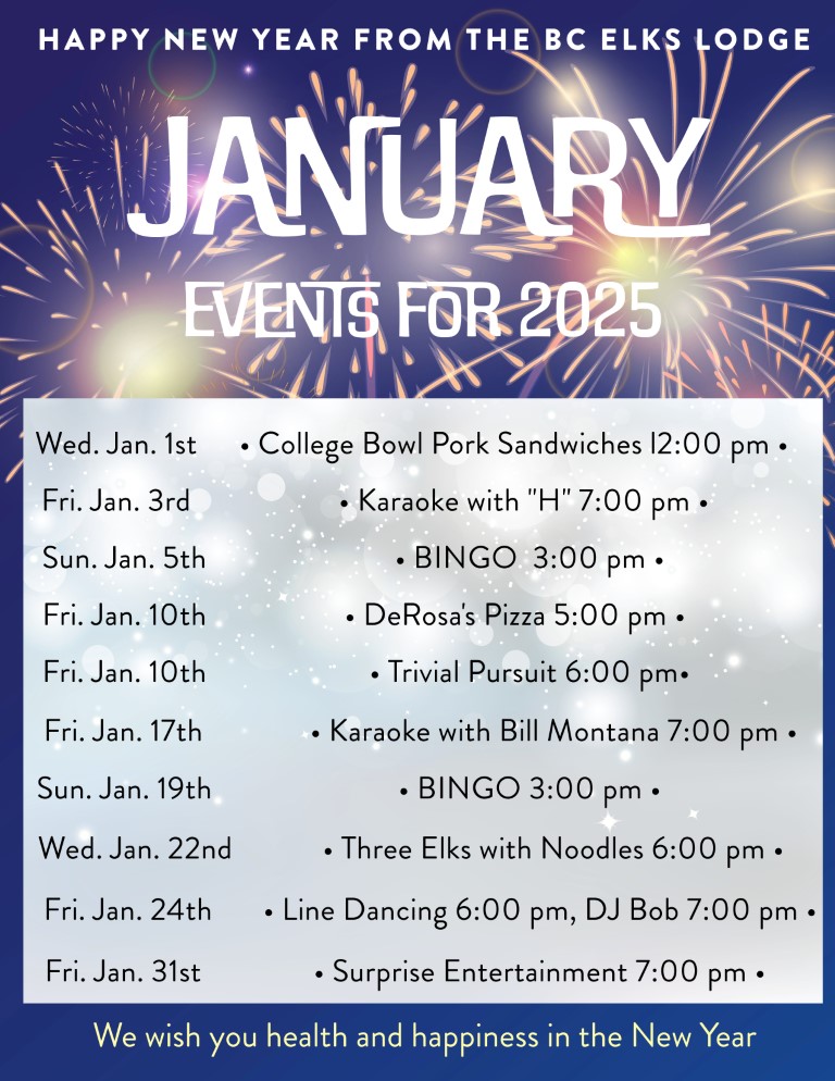 2025-01-31 January 2025 Events