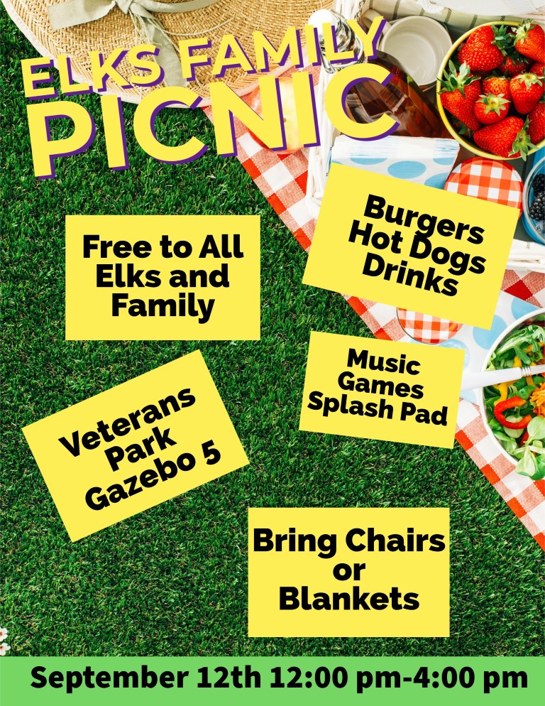 2026-09-12 Elks Family Picnic