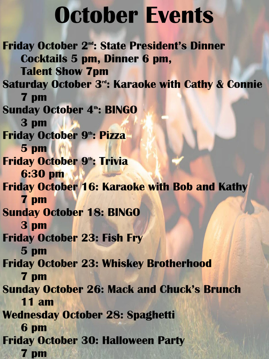 2026-10-31 October 2026 Activities